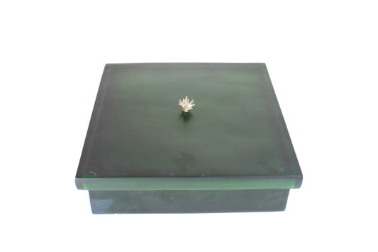 Caja resina verde