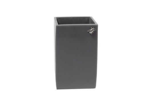 Vaso cuadrado gris