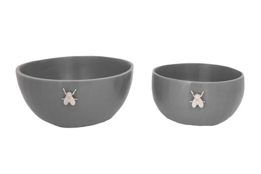 Bowls juego de 2 gris
