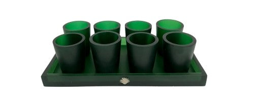 Tequileros verdes juego de 8