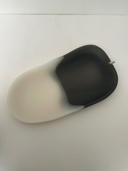 Charola irregular grande bicolor