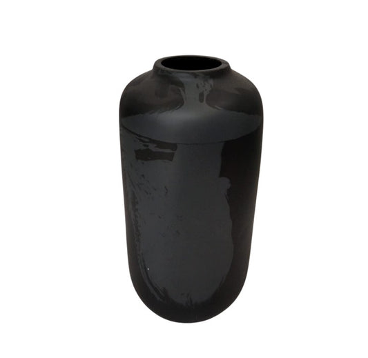 Florero bala negro tinteado