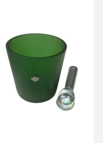 Heladera verde sin cuchara