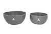 Bowls juego de 2 gris