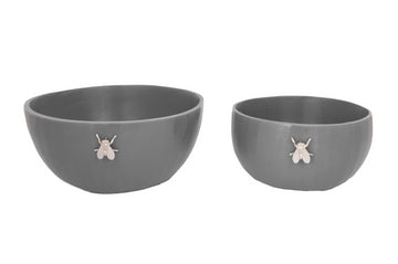 Bowls juego de 2 gris