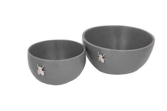 Bowls juego de 2 gris