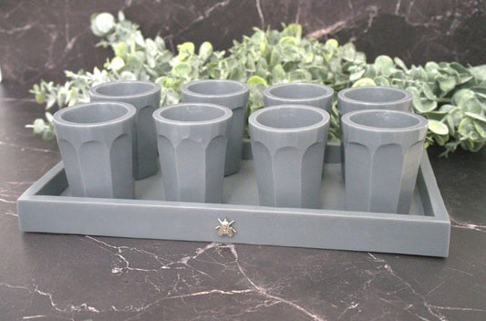 Tequileros juego de 8 gris